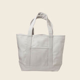 Personalised heavyweight canvas tote bag with front pocket and sturdy handles