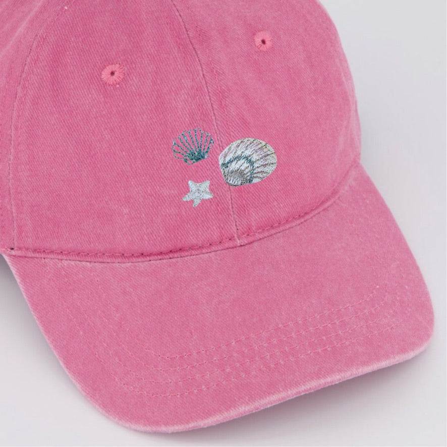 Shells Personalised Hat- Pink