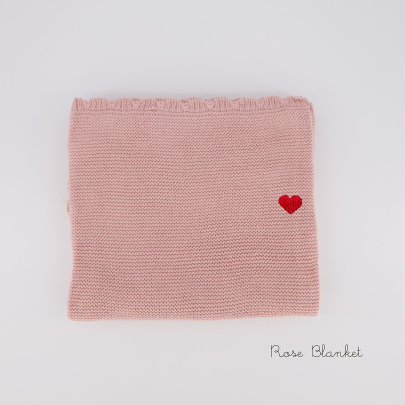 Love Heart Personalised Baby Blanket