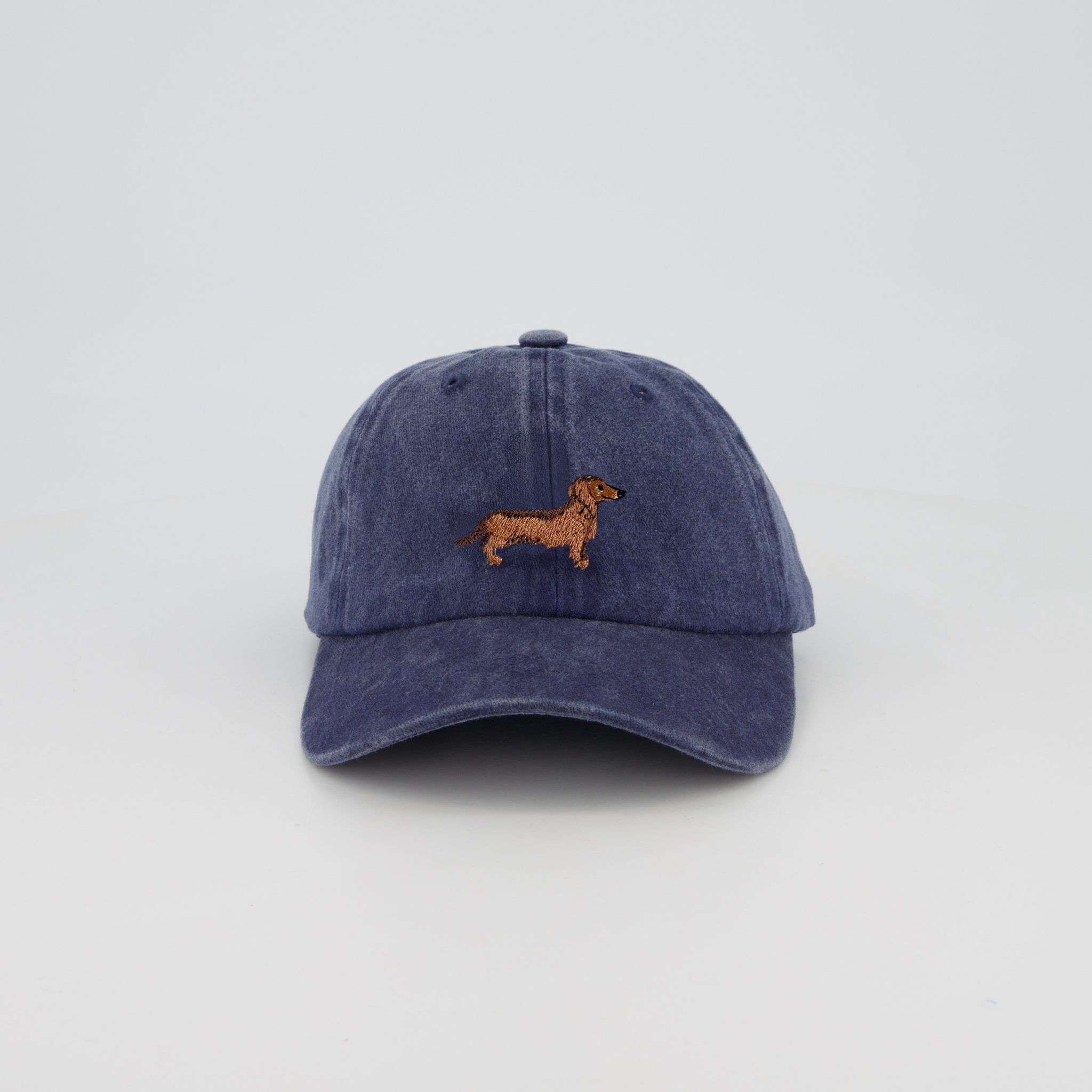 Personalised Hat with Hand-drawn Dachshund Embroidery Design