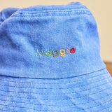 Multi-Colour Text Bucket Hat