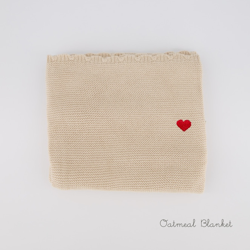 Love Heart Personalised Baby Blanket