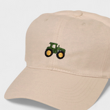 Tractor Personalised Hat with embroidery design on front and custom text option on back.