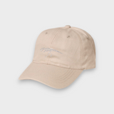 Beige T-Rex embroidered personalised baseball cap made of 100% washed cotton.
