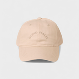 Places Personalised Hat with embroidered text, 100% washed cotton, classic baseball fit.