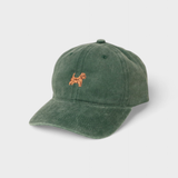Australian Terrier personalised hat with embroidered terrier design on front, made of 100% washed cotton.