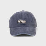 Personalised Porsche 930 hat with custom embroidery on washed cotton fabric.