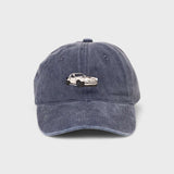 Personalised Porsche 930 hat with custom embroidery on washed cotton fabric.