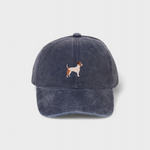 Jack Russell Personalised Hat with embroidered design, made of 100% washed cotton in classic baseball style.