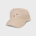 Jack Russell Personalised Hat with embroidered design on front, cotton baseball fit.