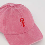 Personalised Hat with Hand-drawn Lobster Embroidery Design