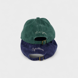 Dalmatian personalised hat with custom embroidery on the back, featuring washed cotton material in classic baseball fit.