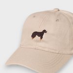 Beige Burmese Mountain Dog personalised baseball hat with embroidered dog design on front