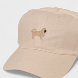 Husky personalised baseball hat with embroidered Chow Chow design on front.