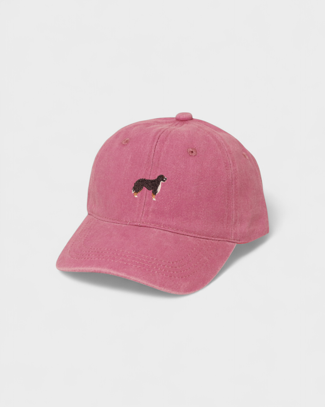 Chow Chow personalised hat with embroidered design on front.