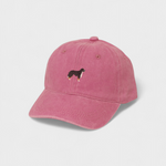 Chow Chow personalised hat with embroidered design on front.