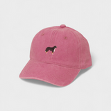 Chow Chow personalised hat with embroidered design on front.