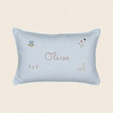 Botanical Linen Cushion - Namesake Embroidery Studio