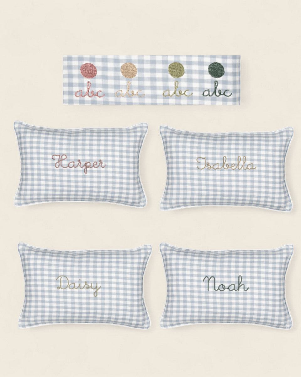 Botanical Linen Cushion - Namesake Embroidery Studio