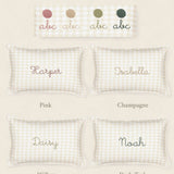 Botanical Linen Cushion - Namesake Embroidery Studio