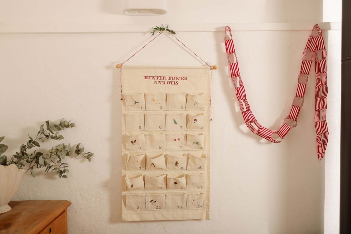 Embroidered Advent Calendar - Namesake Embroidery Studio