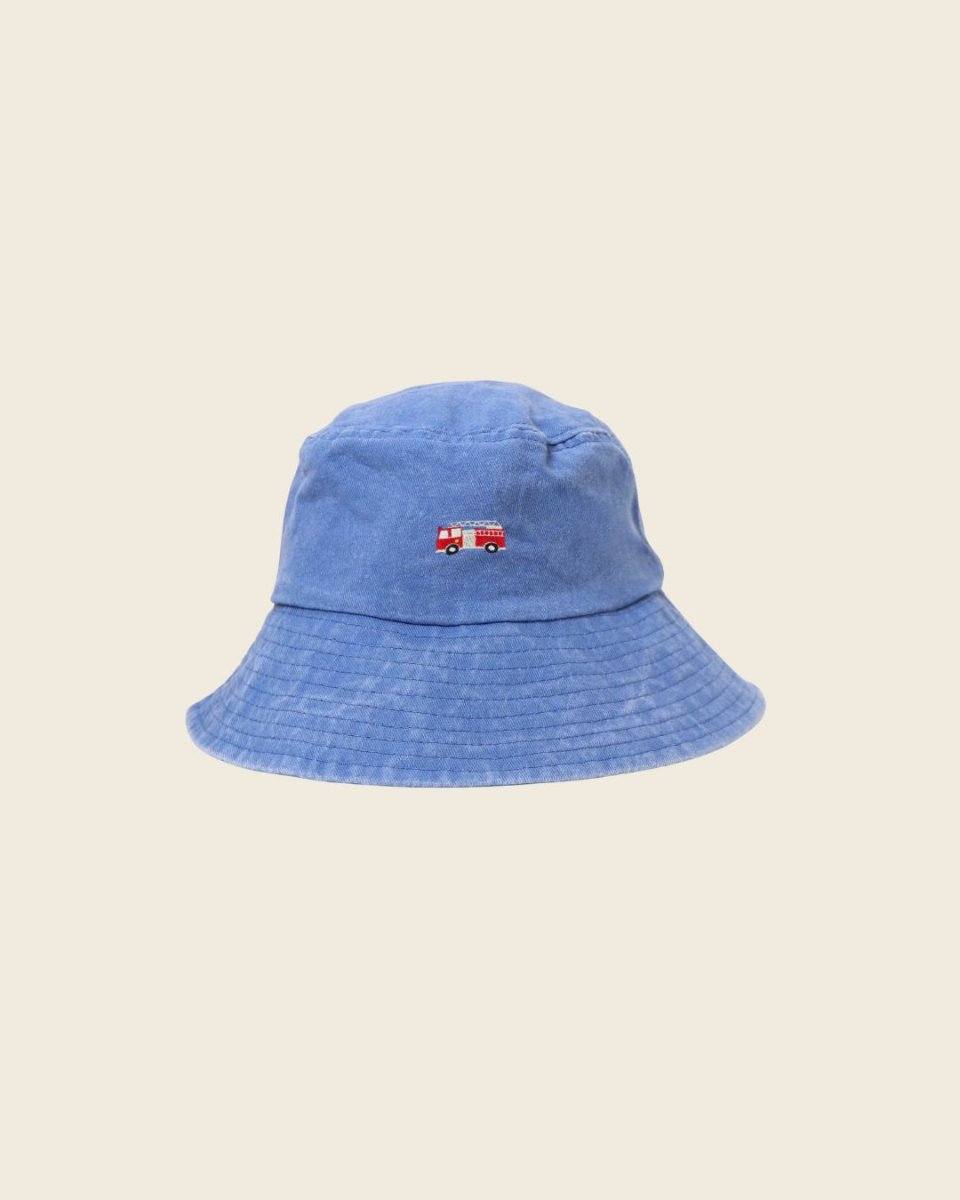Fire Engine Personalised Bucket Hat - Namesake Embroidery Studio
