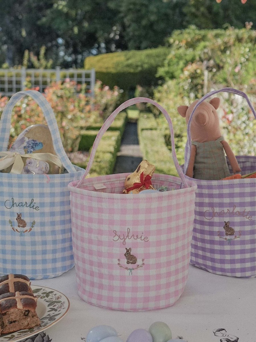 Flowers & Bunny Easter Bucket
