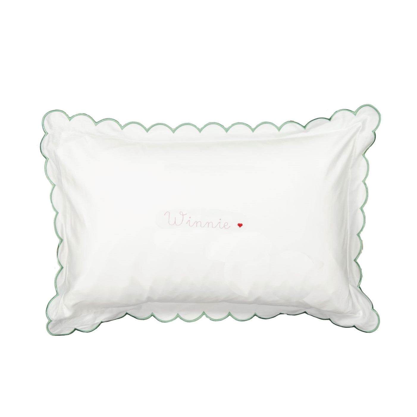 Toddler Pillowcase Moss Scollops