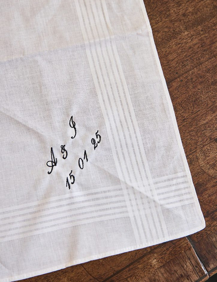 Men's Handkerchief - Namesake Embroidery Studio