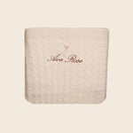 Merino Baby Blanket - Bow Design - Namesake Embroidery Studio