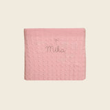 Merino Baby Blanket - Bow Design - Namesake Embroidery Studio