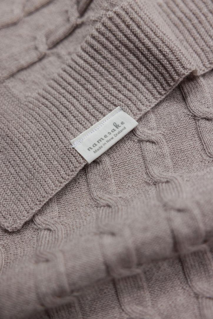 Merino Baby Blanket - Name Only - Namesake Embroidery Studio