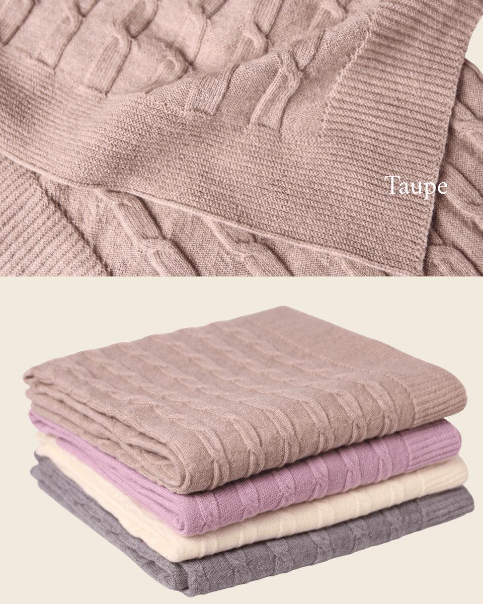 Merino Baby Blanket - Rosette Design - Namesake Embroidery Studio