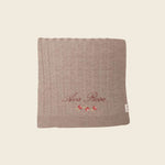 Merino Baby Blanket - Rosette Design - Namesake Embroidery Studio