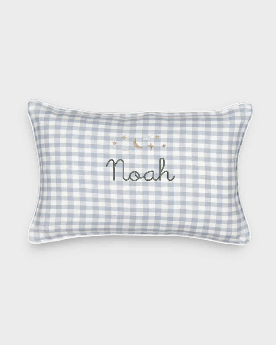 Moon and Stars Cushion - Namesake Embroidery Studio