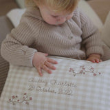 Moon and Stars Cushion - Namesake Embroidery Studio