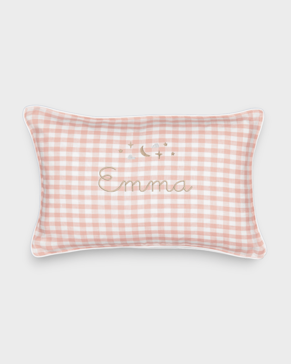 Moon and Stars Cushion - Namesake Embroidery Studio