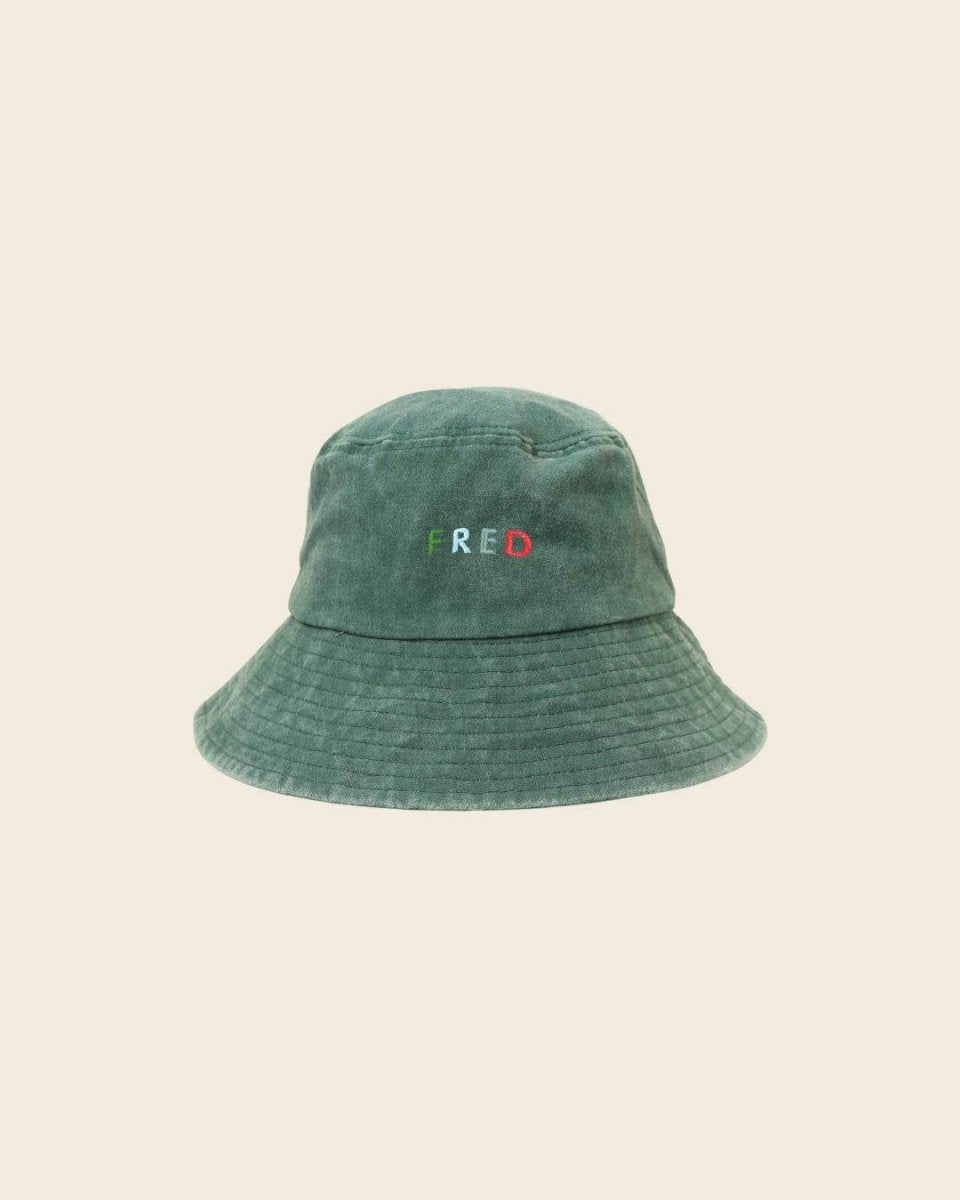 Multi - Colour Text Bucket Hat - Namesake Embroidery Studio