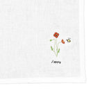 Botanical Napkin Set of Four - Ivory Linen