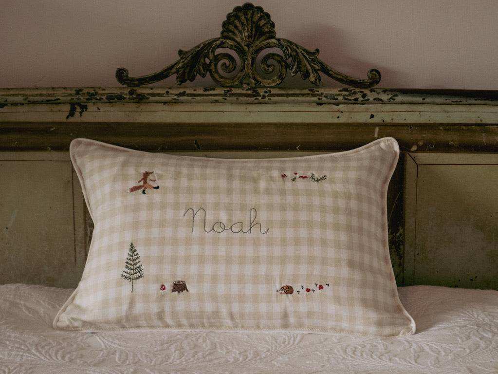 Woodland Keepsake Linen Cushion