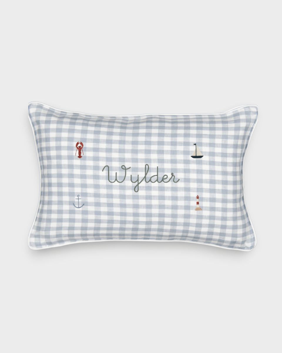 Nautical Cushion - Namesake Embroidery Studio