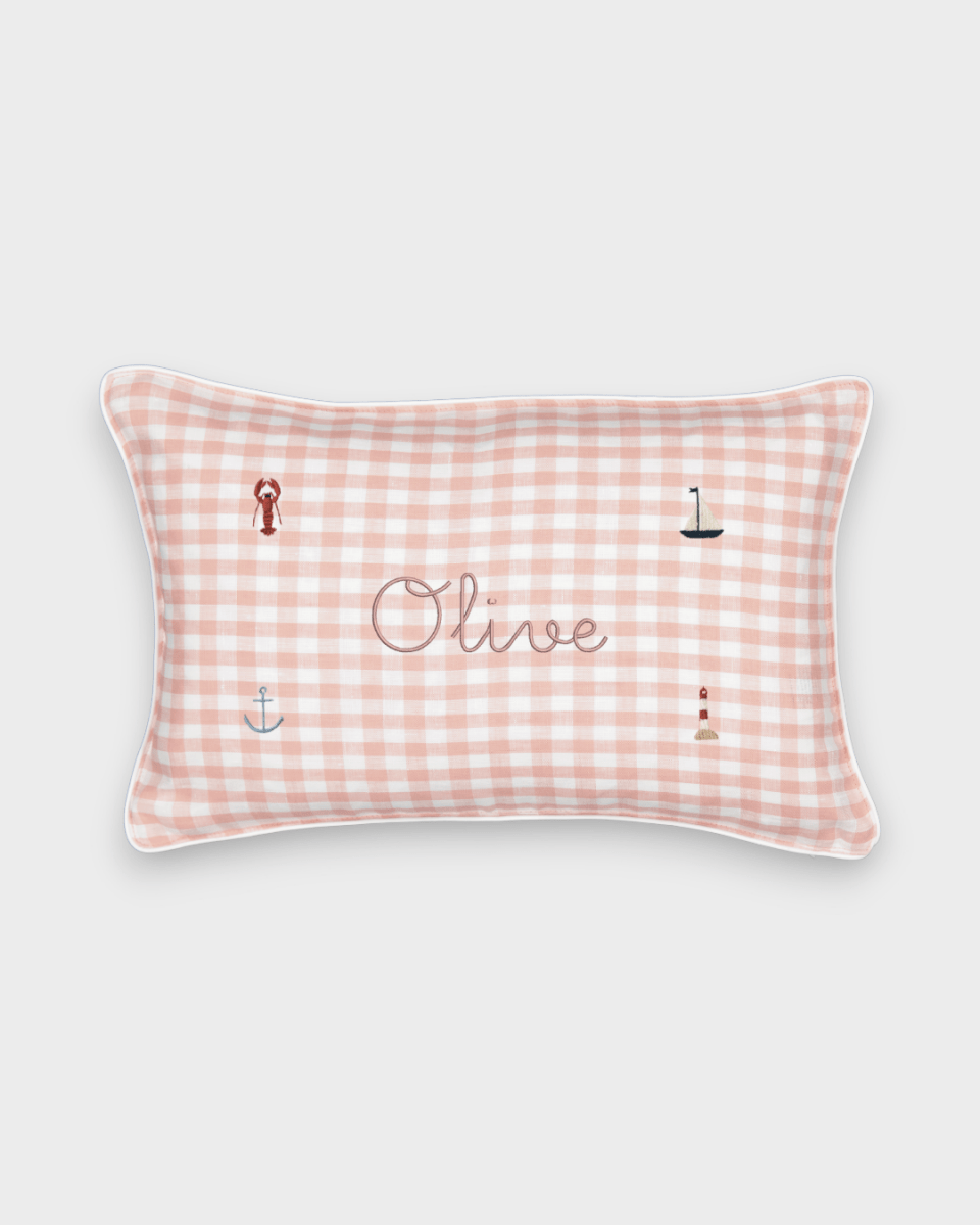 Nautical Cushion - Namesake Embroidery Studio