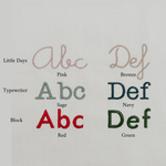 Personalised Chair Bag - Canvas with Gingham Pocket - Namesake Embroidery Studio