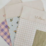 Personalised Chair Bag - Floral Gingham - Namesake Embroidery Studio