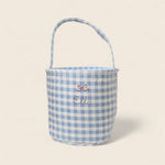 Personalised Storage Bucket - Bow - Namesake Embroidery Studio