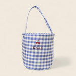 Personalised Storage Bucket - Cherries - Namesake Embroidery Studio