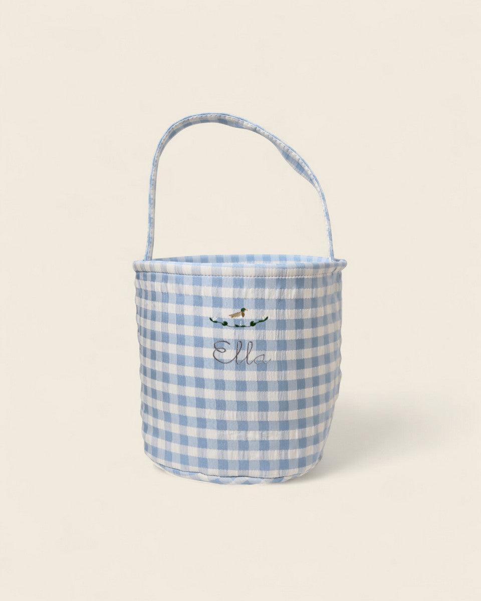 Personalised Storage Bucket - Ducks - Namesake Embroidery Studio