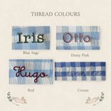 Personalised Storage Bucket - Hydrangea - Namesake Embroidery Studio