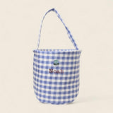 Personalised Storage Bucket - Hydrangea - Namesake Embroidery Studio