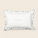 Pillowcase - Sage Scalloped Edge - Namesake Embroidery Studio